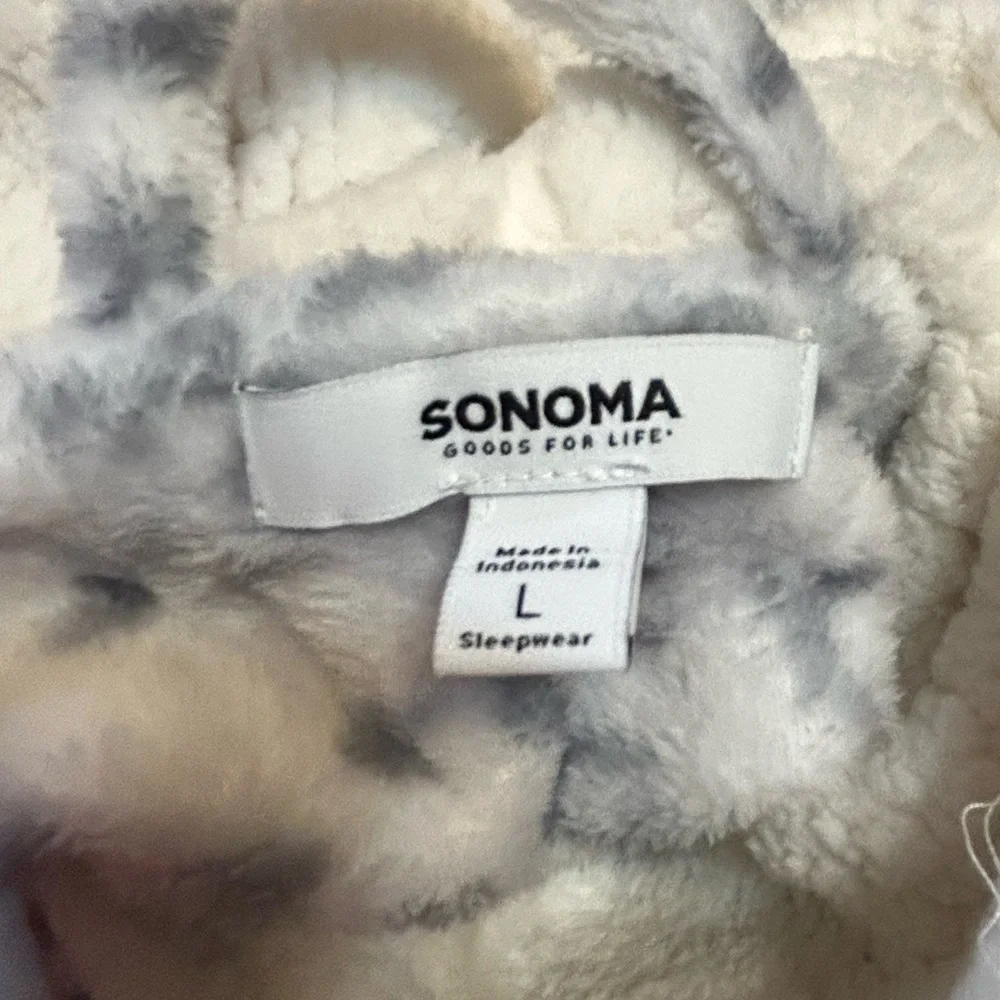 Sonoma Plush Leopard Women’s Bathrobe L NWT - Picture 11 of 11